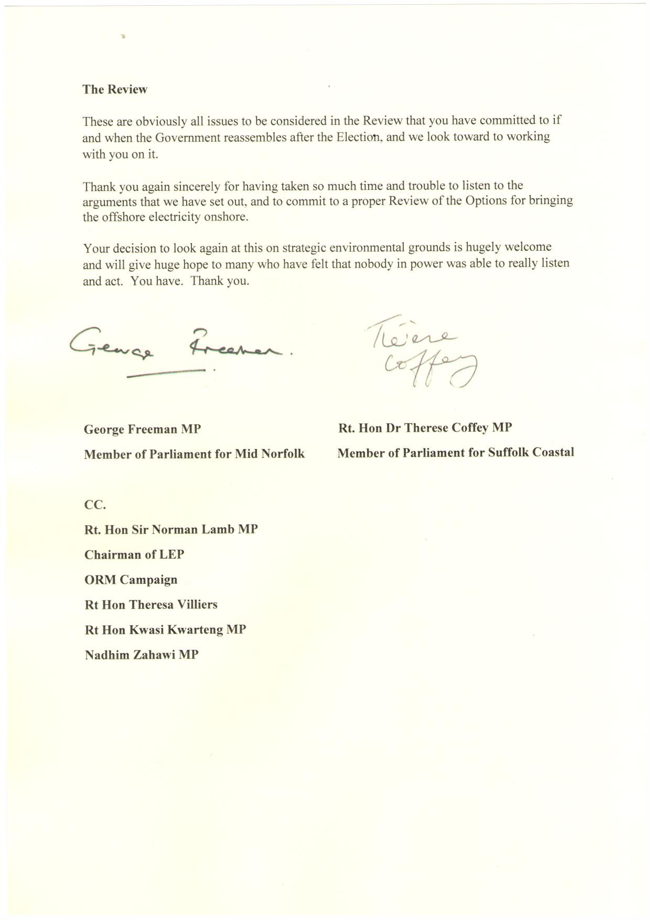 BEIS Letter Suffolk Norfolk Energy 4.