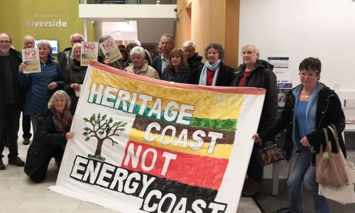 Community visit East Suffolk council head office. Heritage Coast not Energy Coast.